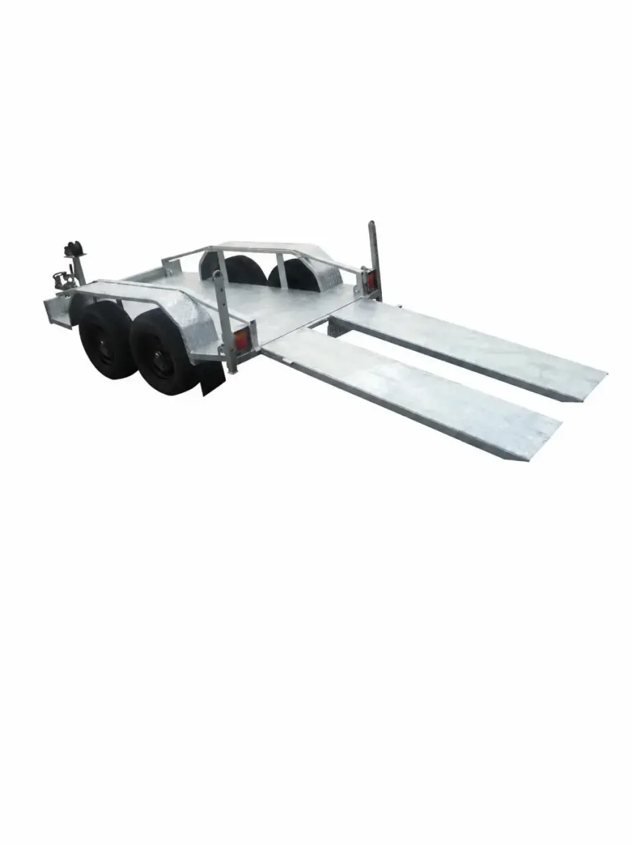 7x4 Galvanised Scissor Lift Trailer - image 2