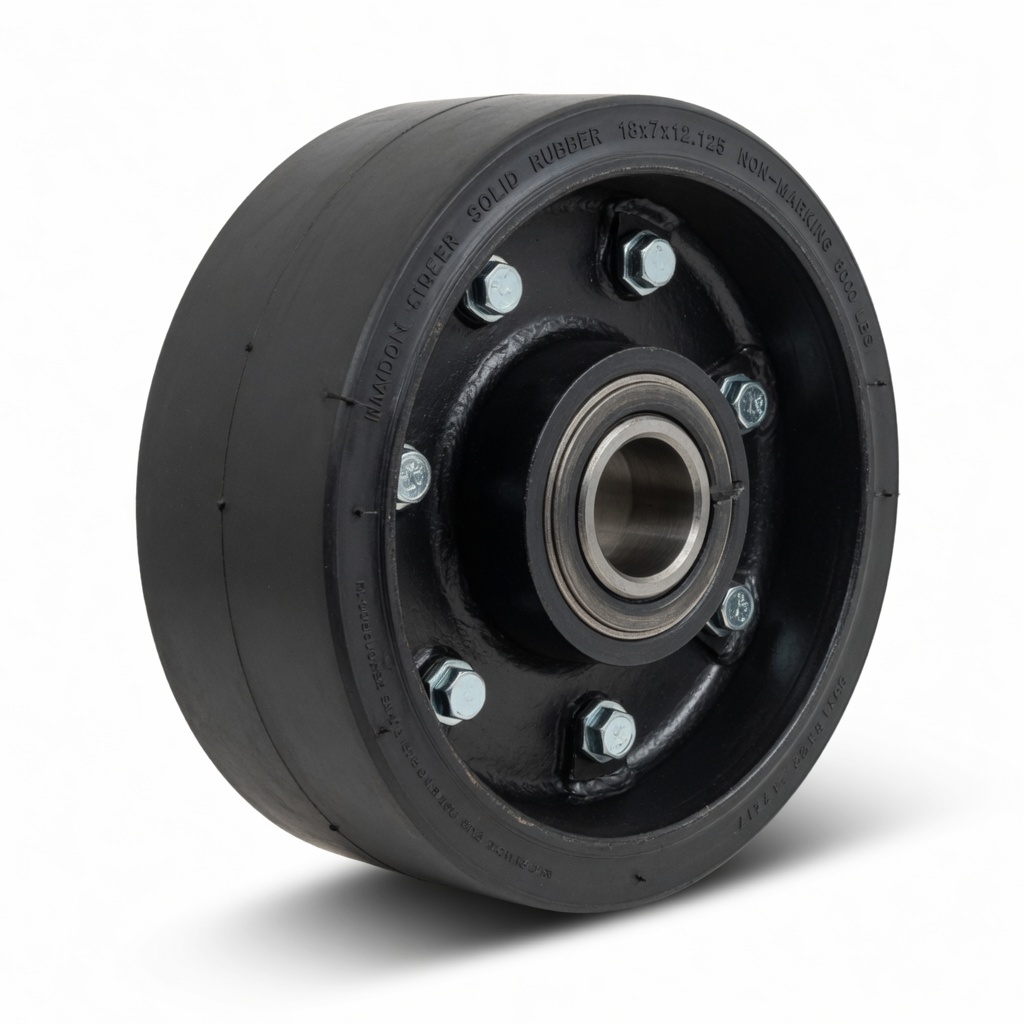 Solid Non-Marking Tyres